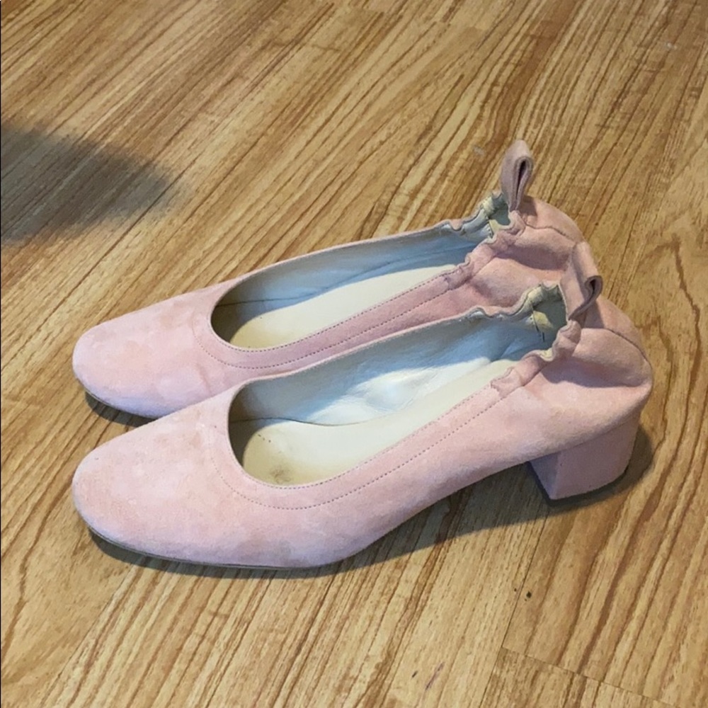 Everlane Day Heel Suede Pink Size 6